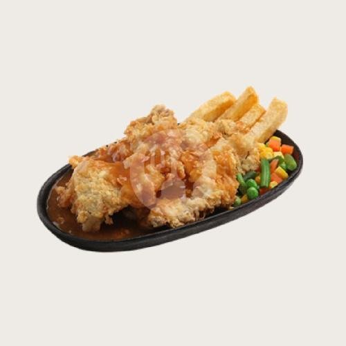 Double Chicken Steak menu O Steak, Petemon Barat