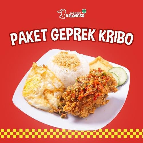 Paket Komplit Sambal Bawang menu Ayam Goreng Nelongso, Panjang Jiwo