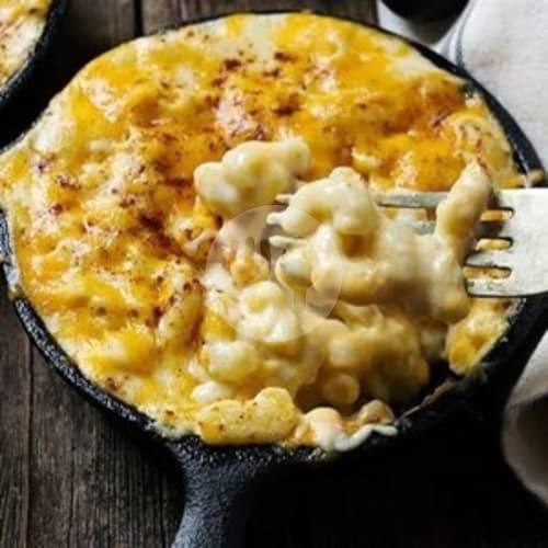 Macaroni Cheese Brulle Sosis menu Oishii Mentai Dimsum Steak, Rahayu Kuliner