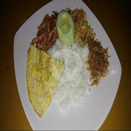 Nasi Ayam Plecing Campur Ayam Level Sedang menu Warung Sasak, Mulyosari