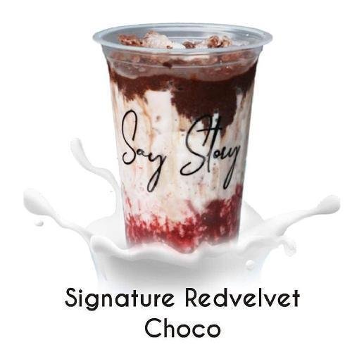 Ice Signature Redvelvet Chocolate menu Say Story, Merkuri