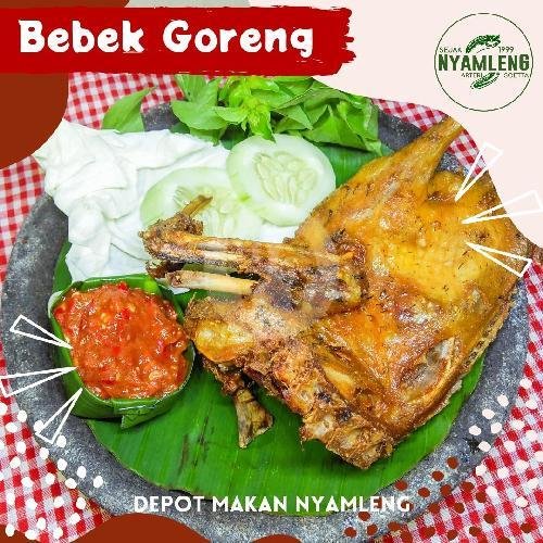 Bebek Goreng menu Depot Makan Nyamleng, Kalicari