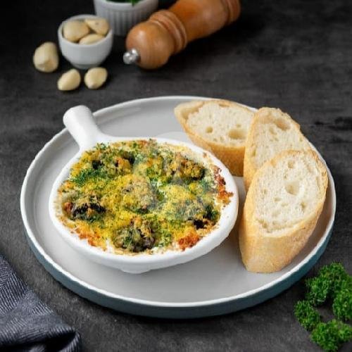 Mushroom Truffle Soup menu Petit Paris Boulangerie and Bistro, Kotabaru