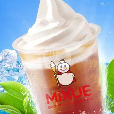 Ice Cream Tea + Jasmine Tea (M) menu Mixue Pancoran Pasar Minggu, Pancoran