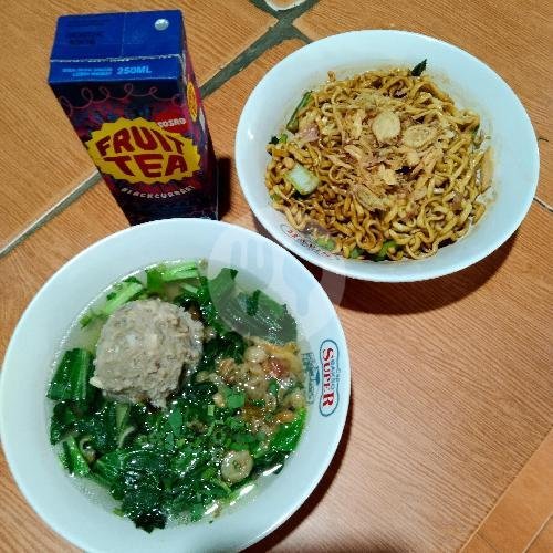 Mie Yamin Bakso Kecil Ekonomis + Fruit Tea / Teh Botol Sosro menu Mie Ayam Bakso Jabrig STT, PGA