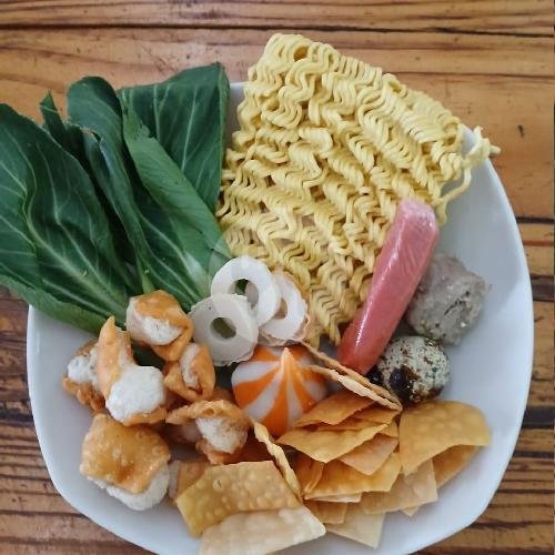 Nasi Gila + Es Teh menu Seblak Jeletot Dan Lumpia Basah, Mojolangu
