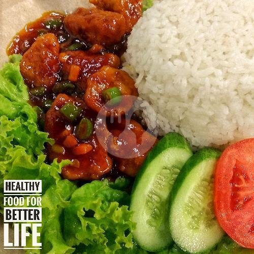 Nasi Brocoli Sapo Tahu Jepang menu La Koya Chinese Food Special Vegetarian dan Vegan, Ciumbuleuit Raya