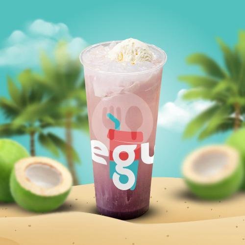 Coconut Milk Float R menu Teguk, Raya Tengah Kramat Jati