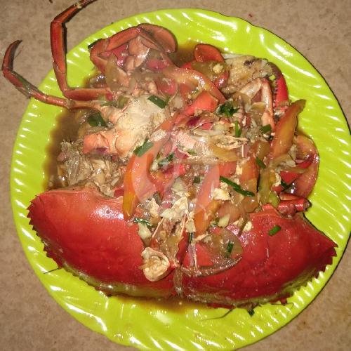 Kepiting Super SaosTiram Isi 2 Ekor menu Super Gizi Oscar Seafood, Komplek Ruko Wonokitri