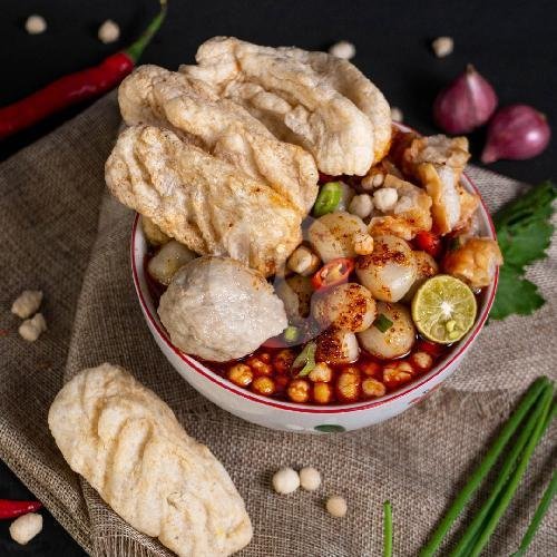 Baso Aci Komplit menu Cuanki Cep Bewok, Pandegiling