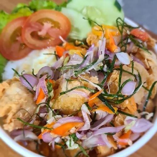 Rice Box Chicken Crispy Sambal Matah menu Mie Erlangga 2, Kediri Kota