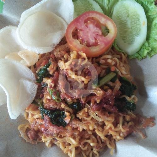 Nasi Putih menu Mie Pelakor, Sawah Liat