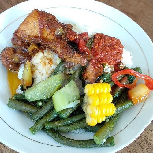 Nasi Sayur + Telor menu Warung Pudji Mulyo, Kerto Raharjo
