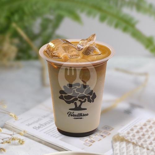 Es Kopi Susu Hazelnut menu Foresthree Coffee, Belakang Olo