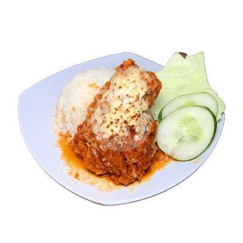 Sayap Crispy Spicy Chicken + Nasi menu PREKSU (Ayam Geprek & Susu), Warungboto UAD
