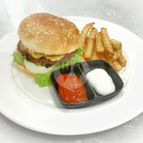 Chicken Burger menu Warunk Loji, Banyuwangi Kota
