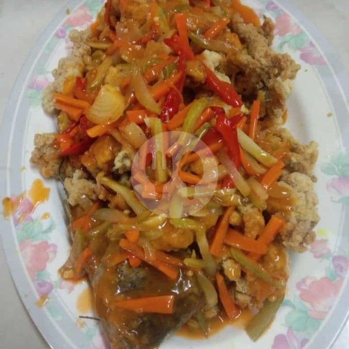Ikan Gurame Asam Manis menu Bakmi Seafood 99, Buaran