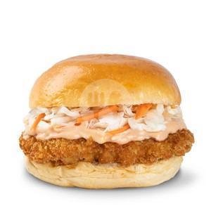 Chicken Katsu menu Hanbaga Burgers, Pasaraya Blok M