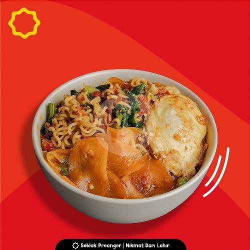 Pangsit Beureum Original menu Seblak Preanger Madiun, Diponegoro