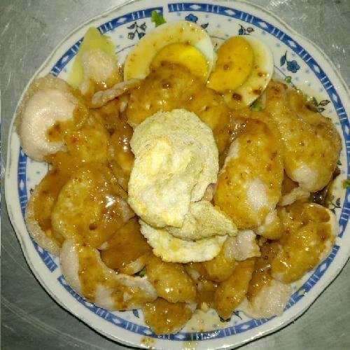 Kerupuk + Bumbu menu Gado Gado Pak Atim Dempo, Dempo