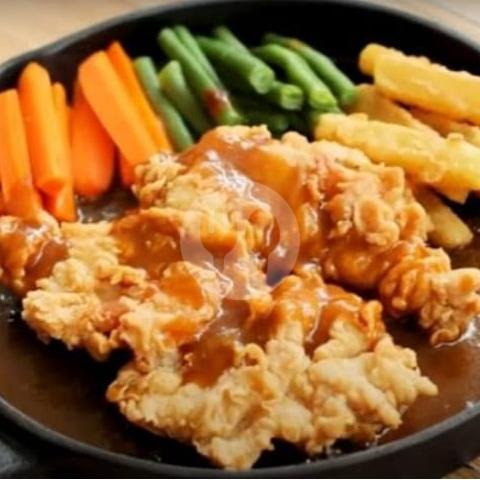 Chicken Steak Double menu Mr. Mazel Kitchen, Daan Mogot