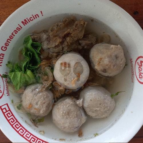 Bakso Kosongan menu Bakso Daging Sapi Kuncoro, Kelud