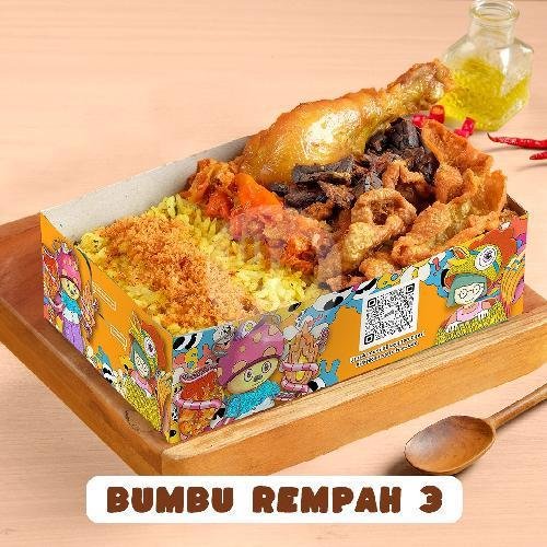 Bumbu Madura 1 + Es Teh menu Nasi Kulit Syuurga, Griya Shanta