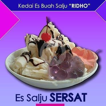 Buah Strowberry menu Kedai Es Buah Salju RIDHO, Lamper