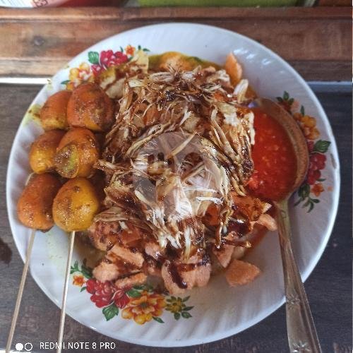 Bubur Ayam + 2 Sate Usus + Teh Pucuk menu Bubur Ayam Acil, Pasar Minggu