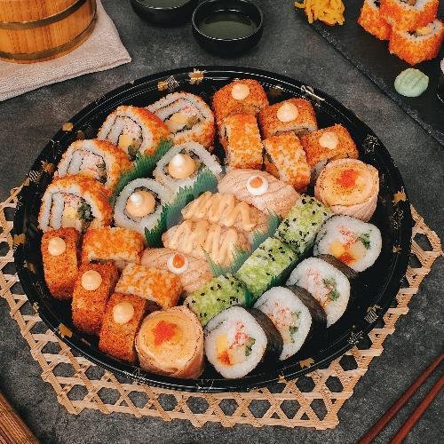 Fukuoka Platter menu Shigeru Sushi, Grand Indonesia Mall