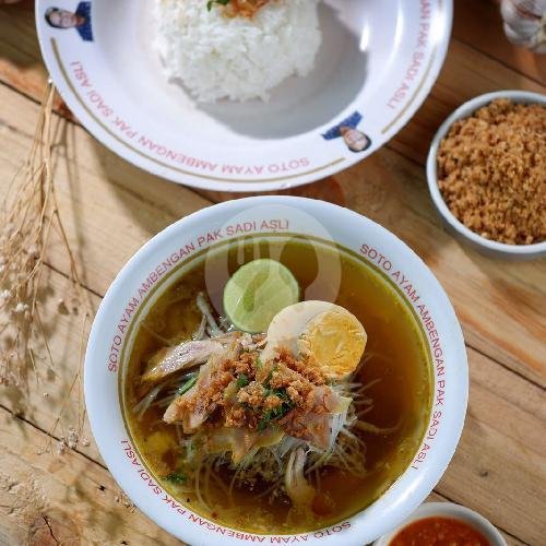 Soto Ayam Daging Rongkong menu Soto Ayam Ambengan Pak Sadi Asli, HR Muhamad