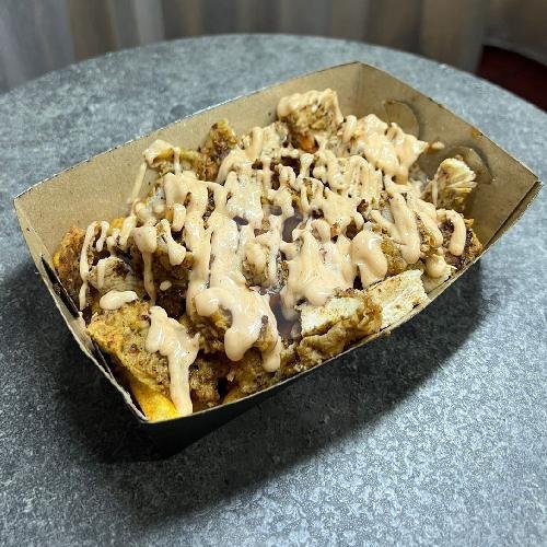 Popcorn Chicken Nashville Rice Bowl menu BBQ Rooftop, Sudirman