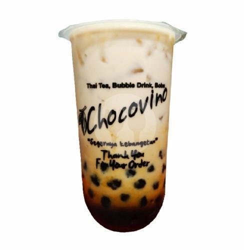 Grasspudd With Milk (Large) menu Thai Tea Bubble Drink Boba Chocovino, Kopo