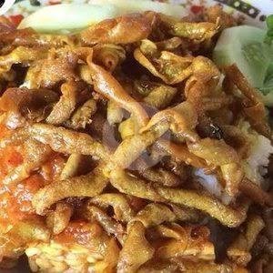 Nasi Tahu Tempe Penyet menu Penyetan mbak Nur Wonocolo