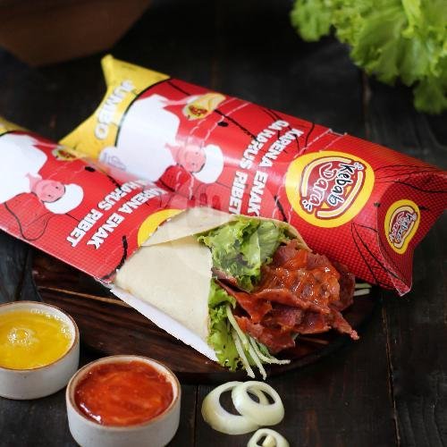 Kebab Jumbo Triple Daging Keju Tanpa Sayur menu Kebab Dara, Dr. Moh. Hatta