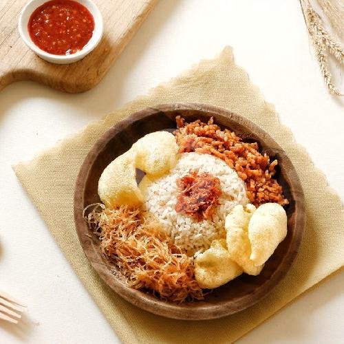 Nasi Uduk Telor dadar menu Nasi Uduk, Nasi Kuning Dan Lontong Sayur Berkah, Cimanggis