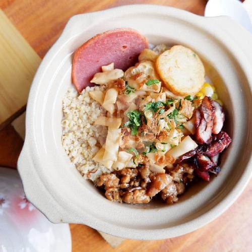 Bubur Bakar Komplit menu Bubur Ayam MB, Langsep