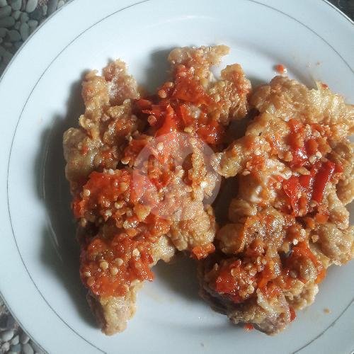 Ayam Saos menu Ayam Geprek Warjo, Samping Unsil
