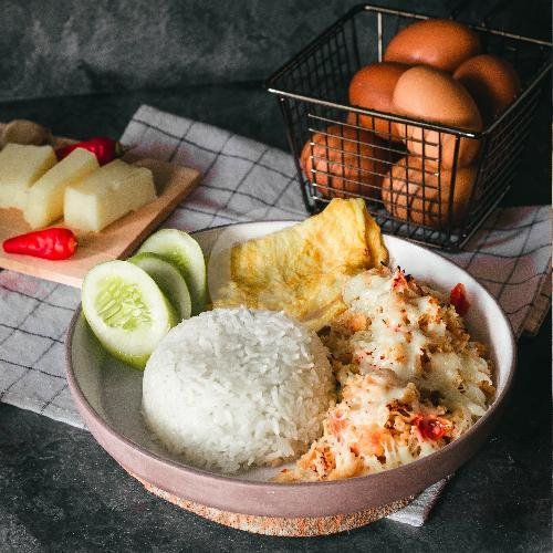Indomie Ayam Geprek Telur menu Warung Haha, Jatinegara
