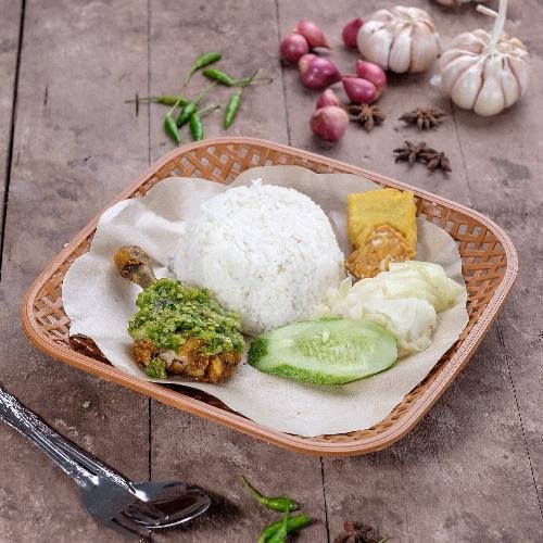 Ayam Kampung Penyet Cabe Ijo menu LIT DULIT Bebek Hitam Madura & Ayam Kremes, Jalan Brantas, Tegal Boto Lor