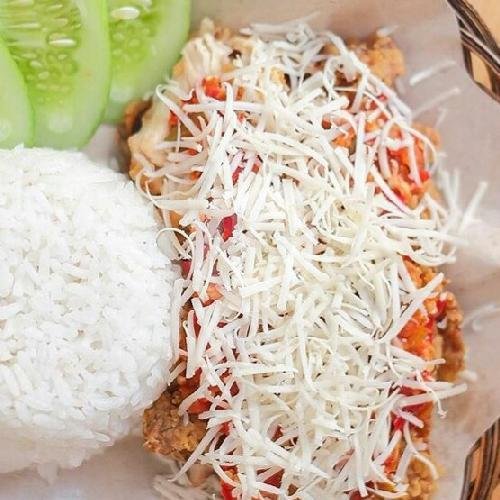 Paket Ayam Geprek Sambal Kemangi menu Ayam Geprek dan Kremes Garasi Ayam Sumber, Pajajaran