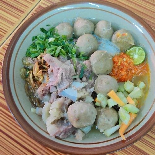 Salad Buah menu Mie Bakso Sari Rasa, Lettu Bakrie