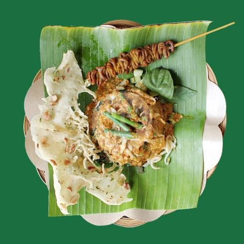 Nasi Pecel + Sate Paru menu NPT Nasi Pecel Tulungagung, TKI 3