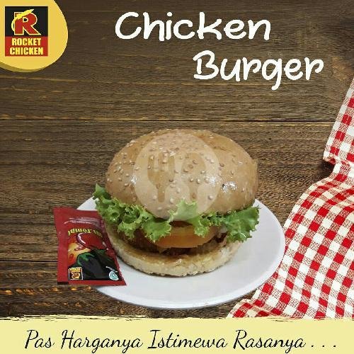 Chicken Burger menu Rocket Chicken Probolinggo 1, Kanigaran