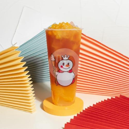 Milk Tea With 2 Toppings. Cup Type : Large menu Mixue kapten Sudibyo Tegal, Pekauman
