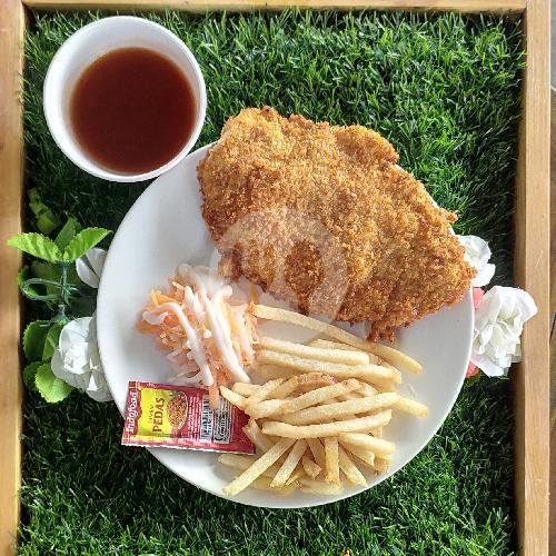 Beef Katsu French Fries Bbq menu Pondok Makan Selaras, Mulawarman
