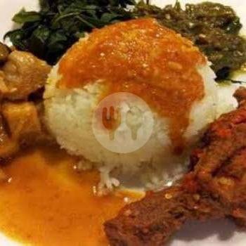 5Nasi Ayam + 5 Kerupuk menu Padang Rajo Minang - Batu