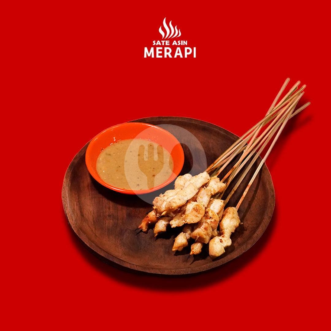 Sate Asin Wijen Pedas (10 Tusuk) menu Sate Asin Merapi Wiyung, Jl. Raya Lidah Wetan 39