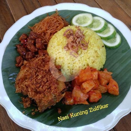 Nasi Kuning Telur Balado menu Nasi Kuning Zulfikar, Tegal Selatan