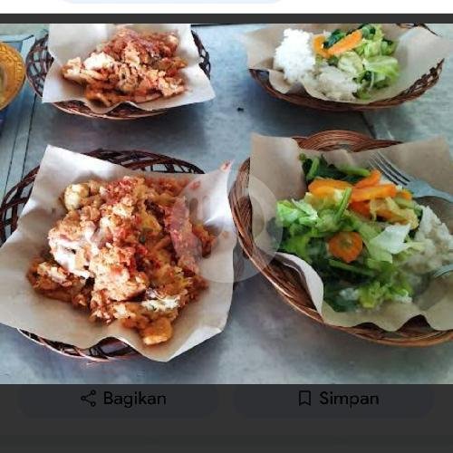 Telur menu Ayam Geprek Bu Made, Wulung